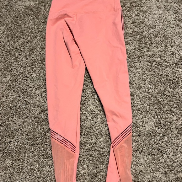 Pink Fabletics leggings with mesh side and calf - Picture 2 of 4